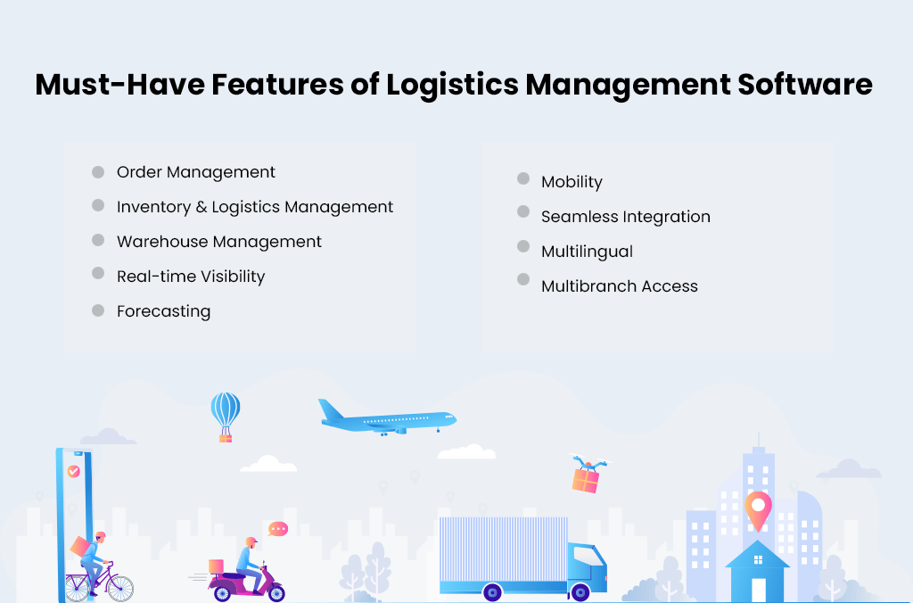 Features of logistics management software