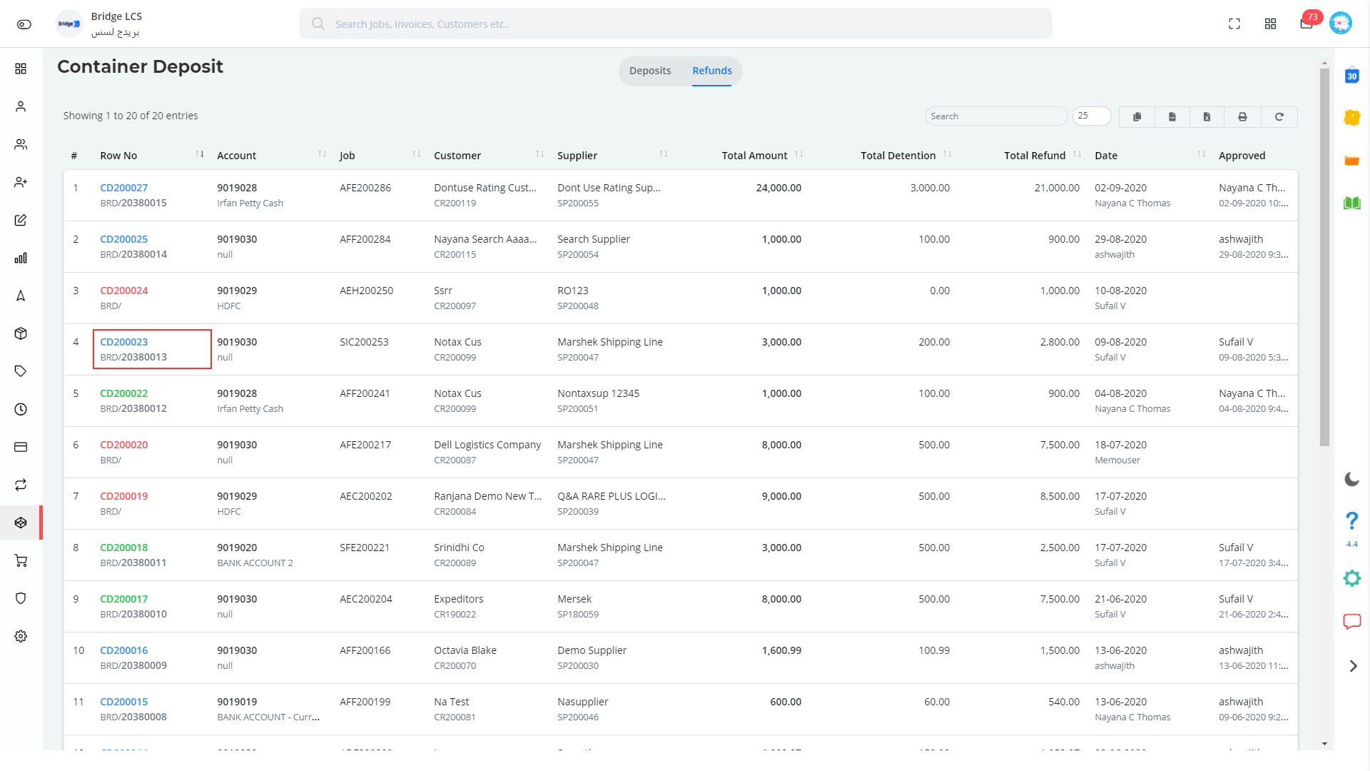 Blue Color specifies the Data is converted into a Cost Sheet