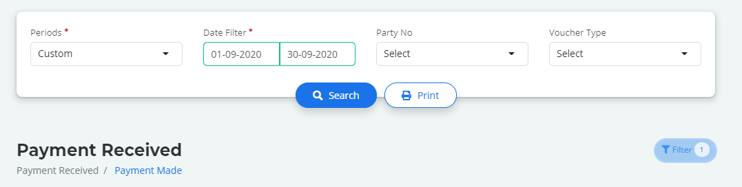 Filter for periodic report in Bridge LCS