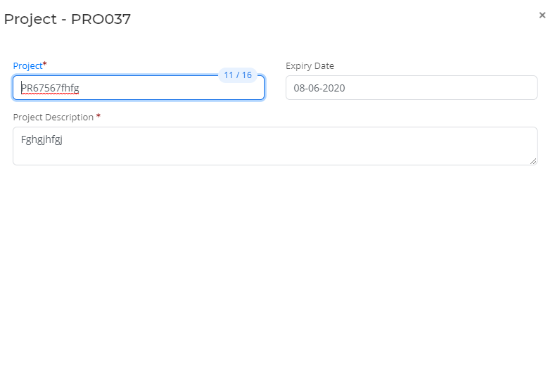 Finance project view in Bridge LCS Freight Shipping Software