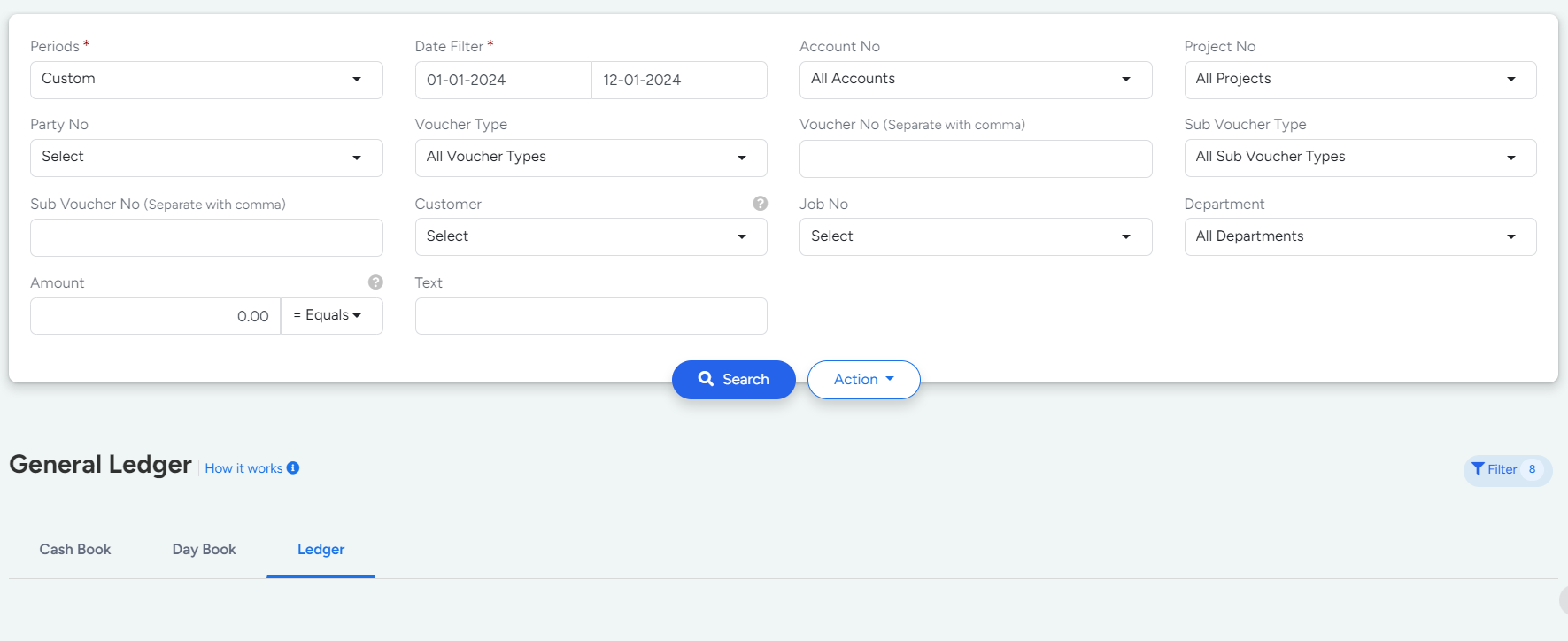 General Ledger transaction data in Bridge LCS