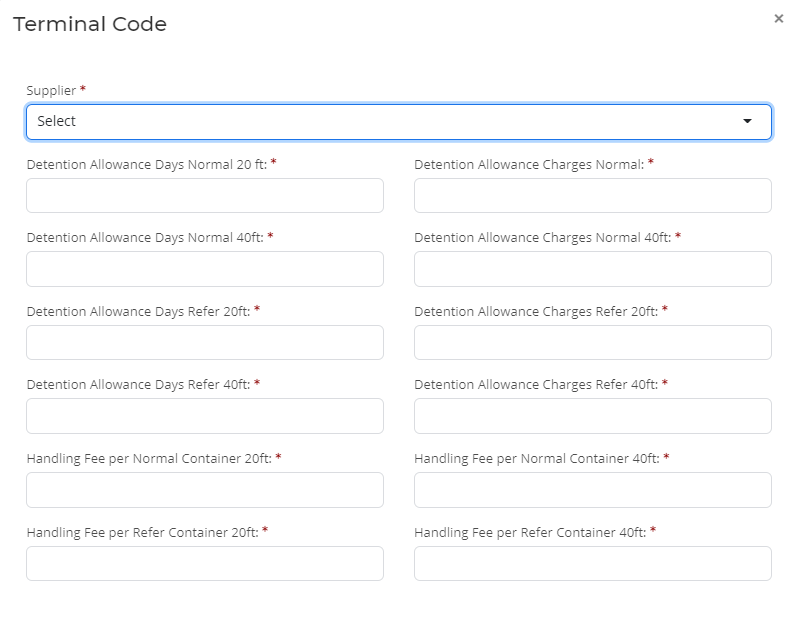 How To Create Transportation Terminal Code in Ocean Freight Software