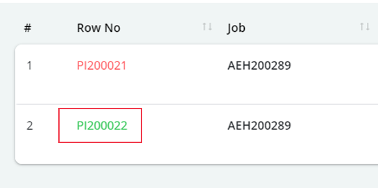 Approving Proforma Invoice will change the colour