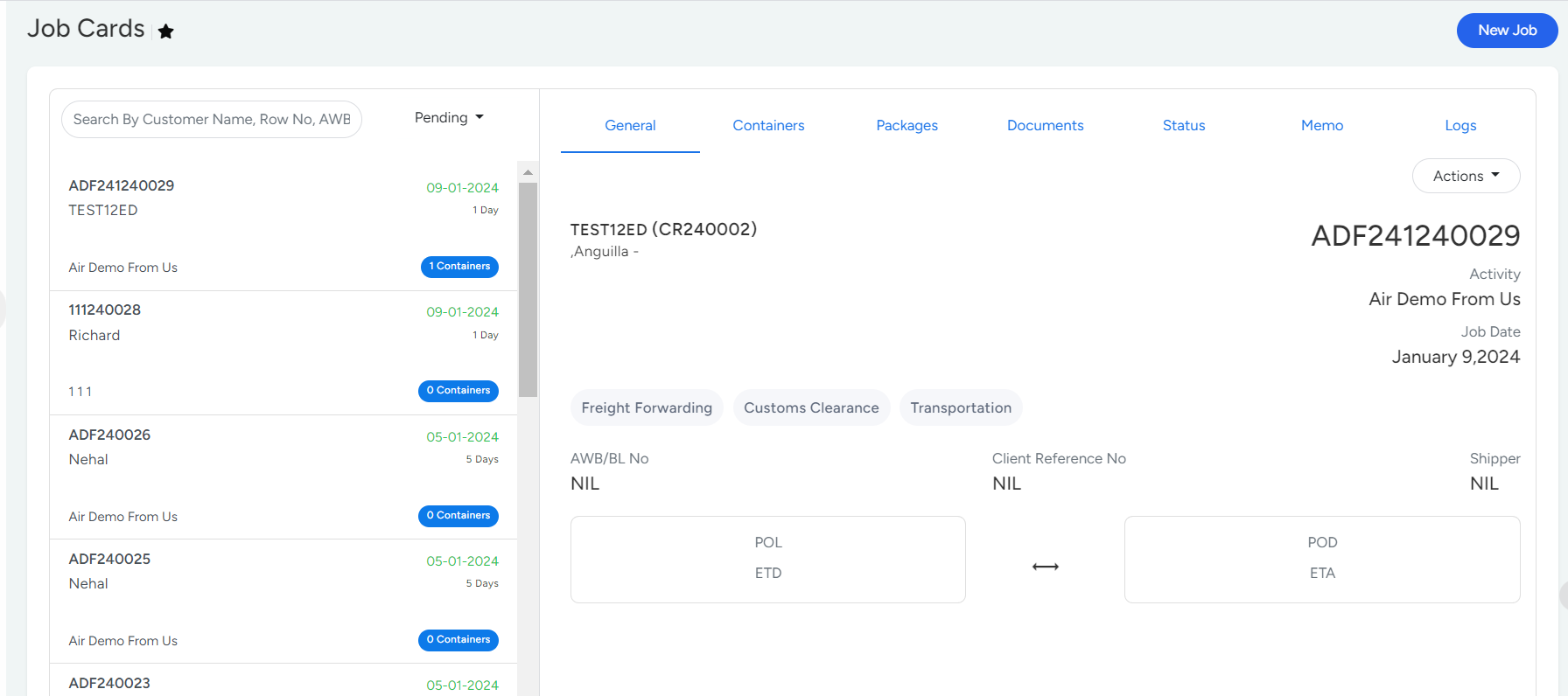 Finance Job Statement In Logistics Optimization Software