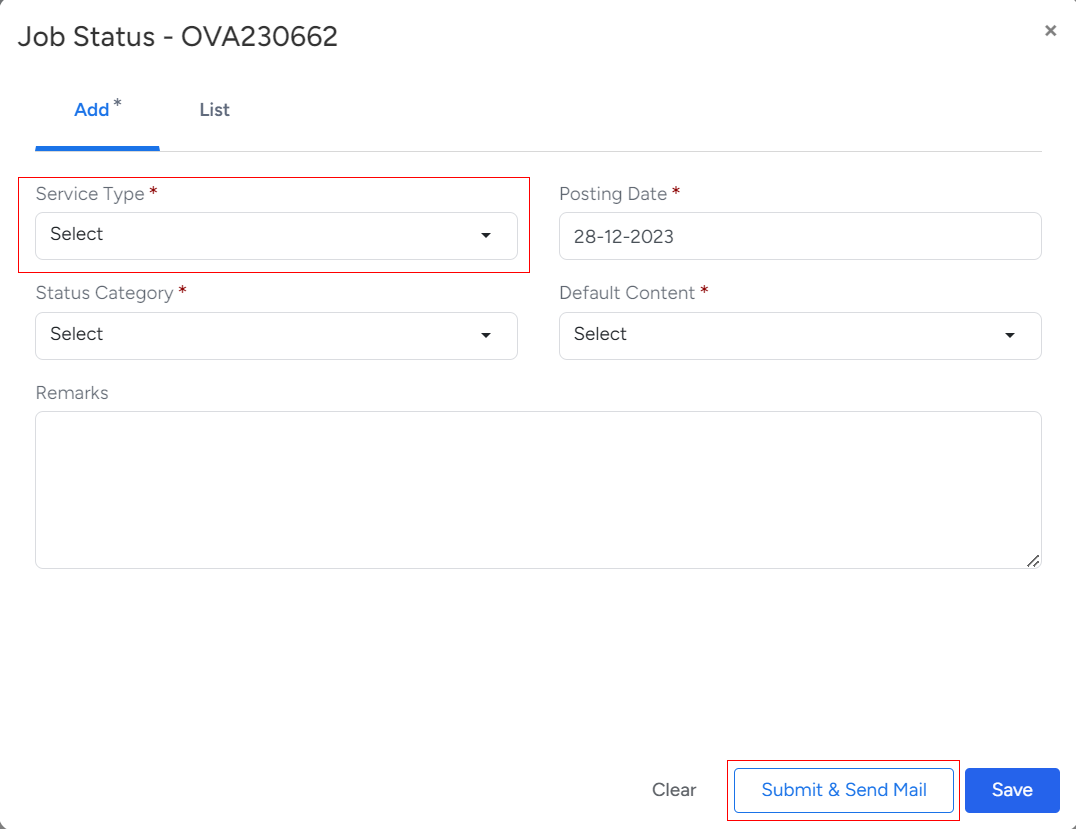 Operation Status In Shipping Logistics Software