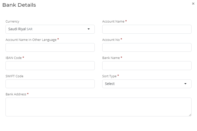 Steps To Create Bank Account in Bridge LCS Online Logistics Software