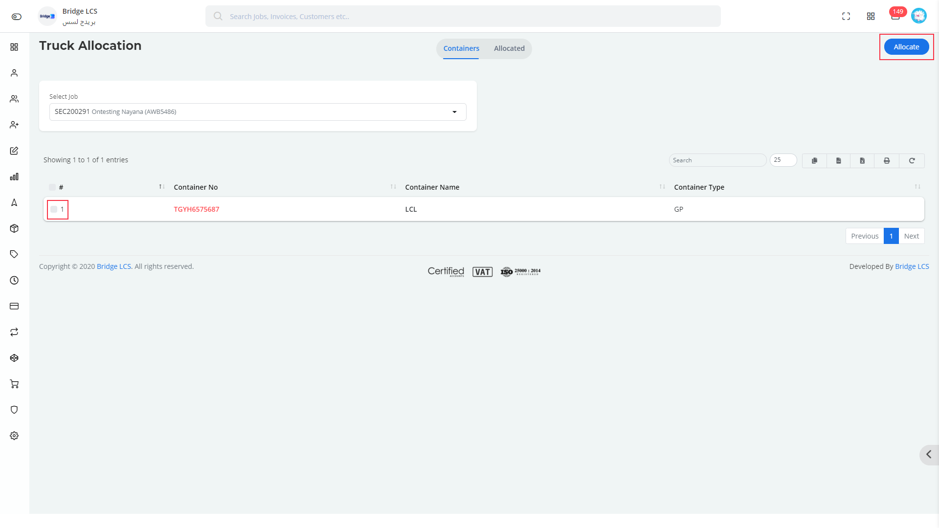 How To Allocate Containers To Trucks And Drivers - Step 2