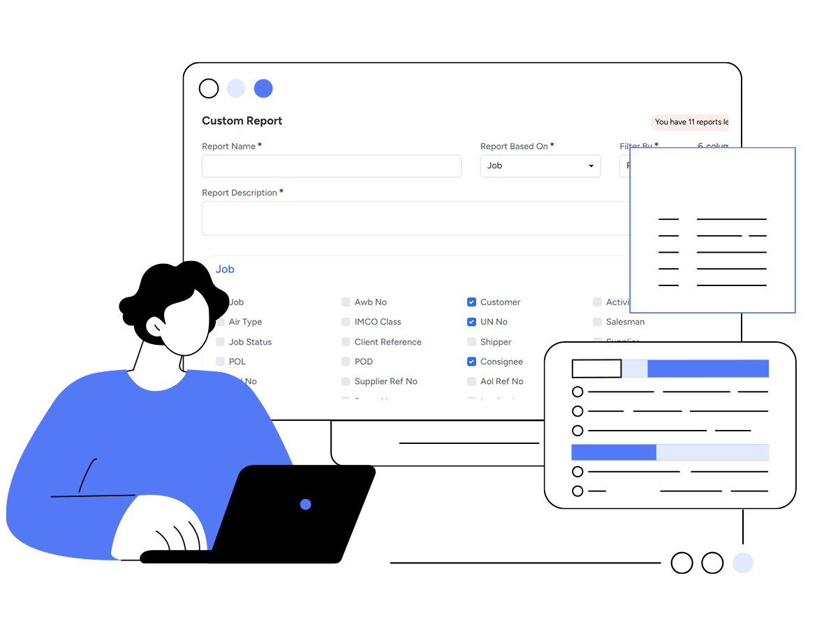 Custom report builder in Bridge LCS